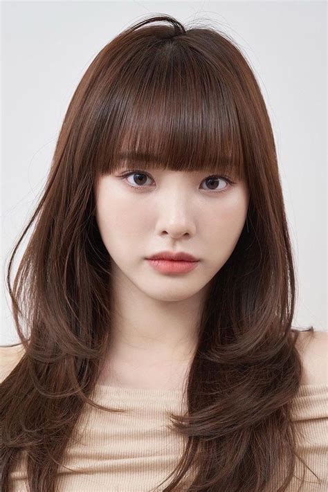 asian spang bang|23 Korean Bangs Hairstyles That Are Trendy in 2024.